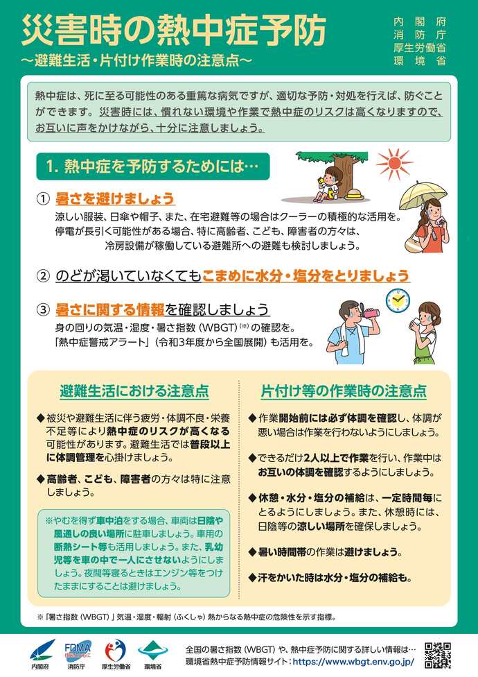 熱中症予防のイラスト1