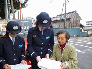 写真：防火訪問