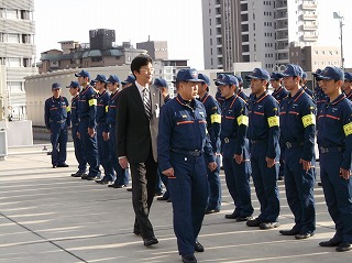 写真：平成27年末消防特別警戒の様子