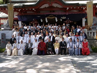 写真：来宮神社例大祭神事の様子