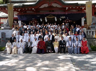 写真：来宮神社例大祭神事の様子