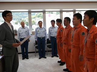 写真：静岡県救助技術大会結果報告の様子