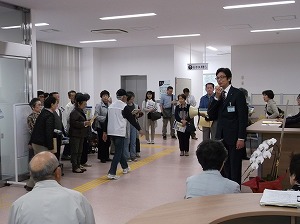 写真：新庁舎・消防庁舎内覧会の様子