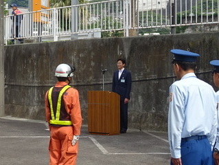 写真　救助技術大会壮行会