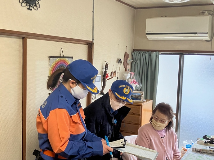 高齢者防火訪問