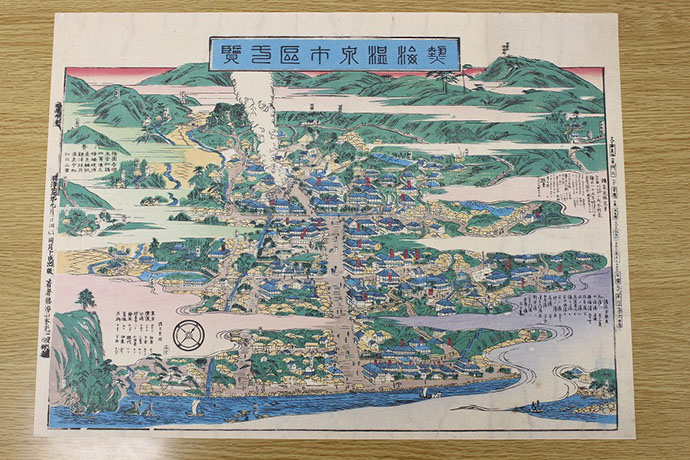 写真:熱海温泉図