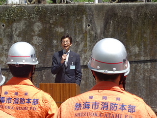 消防救助技術大会壮行会