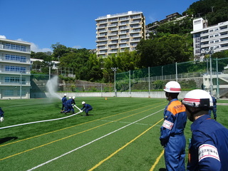 総合防災訓練（熱海中学校）