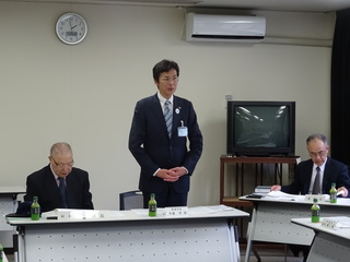 写真　勤労者共済会評議員会　市長挨拶