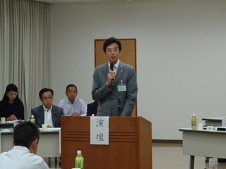 写真　伊豆湘南道路建設促進期成同盟会総会　市長挨拶