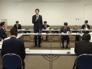 写真　温泉所在都市協議会理事会　市長挨拶