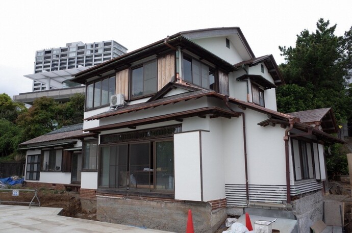 附上屋 仮設工事