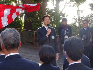 写真　筆塚祭　市長挨拶