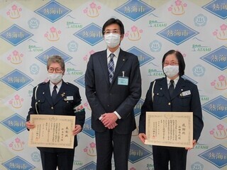 写真 県知事表彰受賞報告の様子