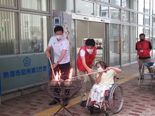 写真　点火の様子