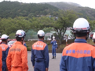 写真　消防の皆様への御礼