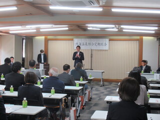 写真　市長挨拶の様子