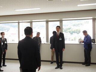 教育長辞令交付の様子
