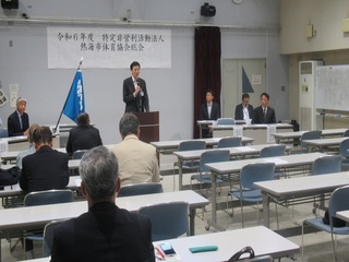 市長挨拶の様子