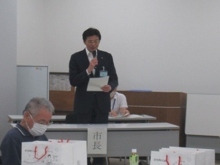 市長挨拶の様子
