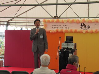 市長挨拶の様子