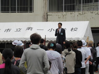 市長挨拶の様子