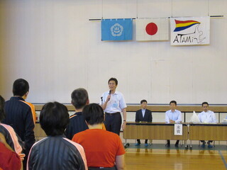 市長挨拶の様子