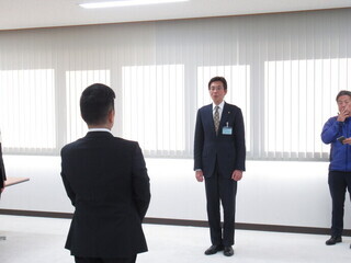 辞令交付式の様子